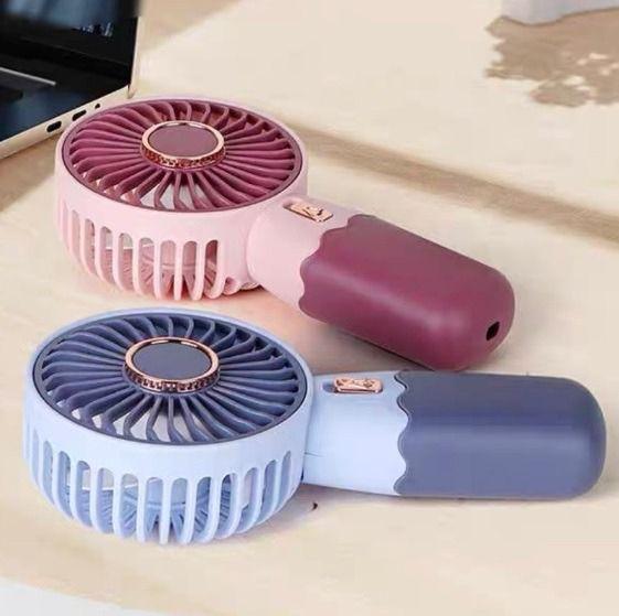 Imagem de Mini Ventilador Portátil De Mão E Mesa Usb Recarregável