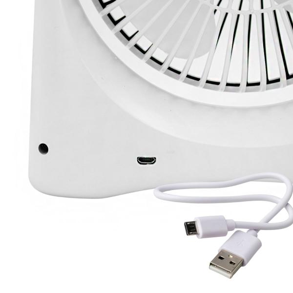 Imagem de Mini Ventilador Portátil De Mão Recarregável Mesa Silencioso A Bateria USB