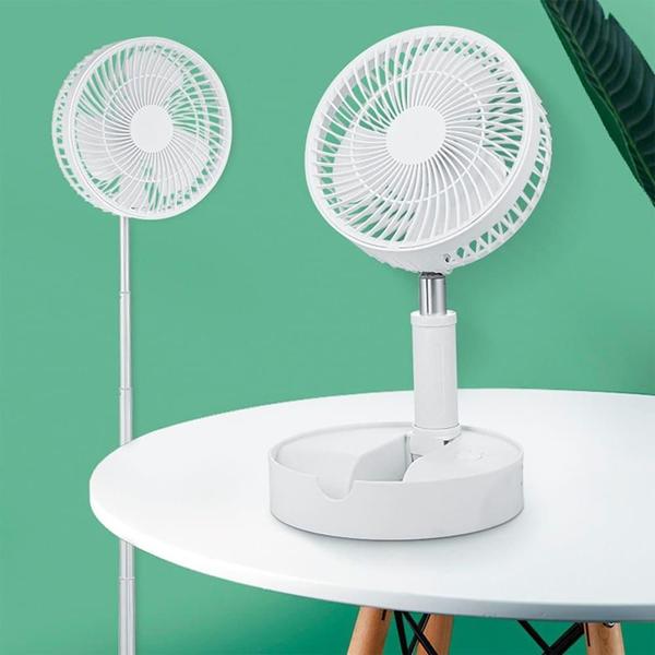 Imagem de Mini Ventilador Portátil Dobrável Retrátil USB Branco