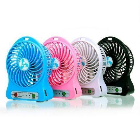 Imagem de Mini Ventilador Portátil Mesa USB Com 3 Velocidades. C/BATERIA