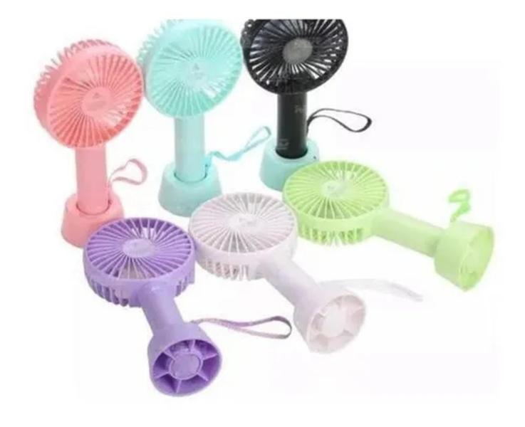 Imagem de Mini Ventilador Portátil Para Maquiagem Potente Três velocidade Make UP Preparação Pele 