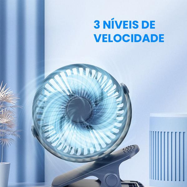 Imagem de Mini Ventilador Portatil Pequeno De Mesa Recarregavel Usb