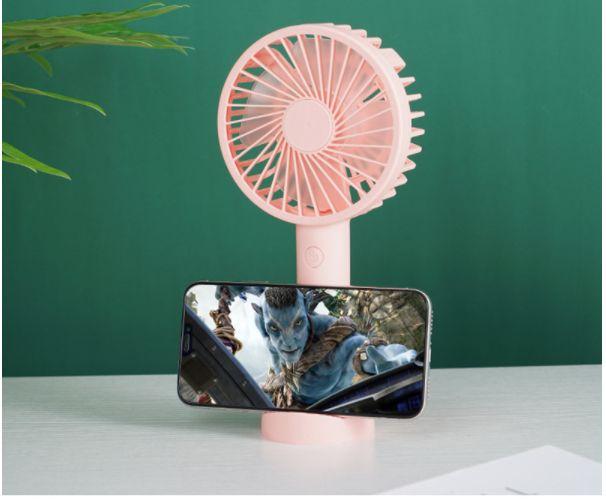 Imagem de Mini ventilador portátil portátil recarregável USB Wokex rosa