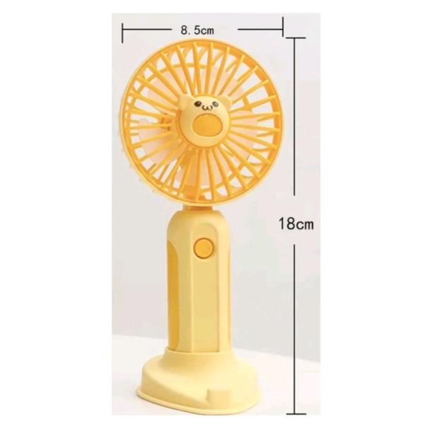 Imagem de Mini Ventilador Portátil Recarregável Com Suporte De Celular