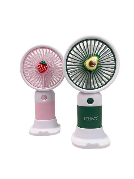 Imagem de Mini Ventilador Portátil Recarregável Com Suporte Lelong LE-755