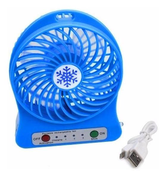 Imagem de Mini Ventilador Portátil Recarregável Usb 3 Vel F95 Fan