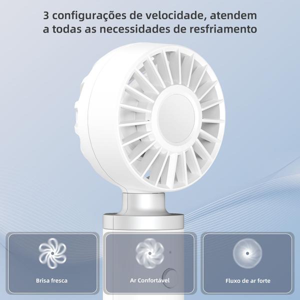 Imagem de Mini Ventilador Portátil Turbo De Porte De Mão 9000rpm