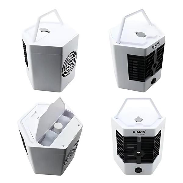 Imagem de Mini Ventilador Recarregável com Luz LED para Acampamento