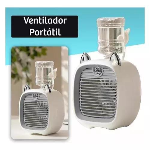 Imagem de Mini Ventilador Recarregável Gato Refrigerador De Ar De Mesa