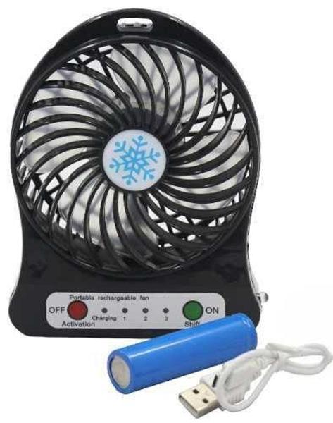 Imagem de Mini Ventilador recarregável USB Portátil Mini Fan 207861 Preto - Portable fan