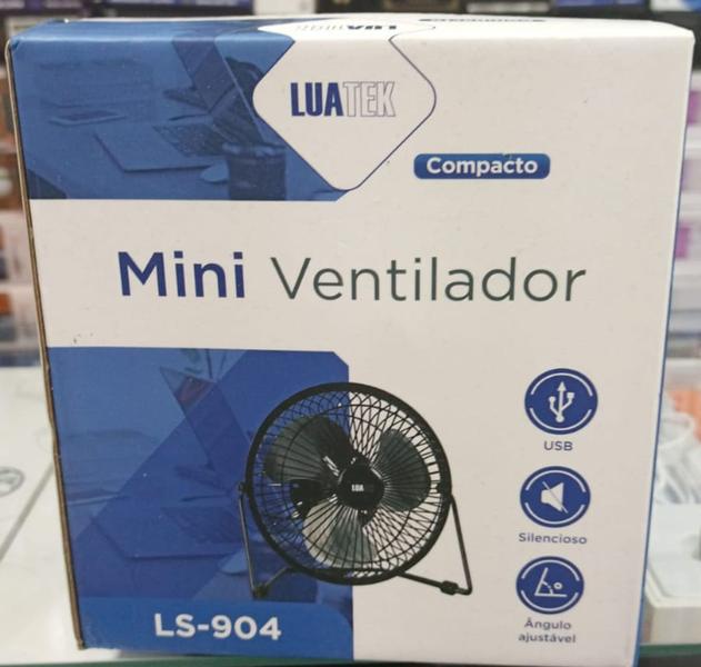 Imagem de Mini Ventilador USB de Mesa 20cm Portátil Recarregável