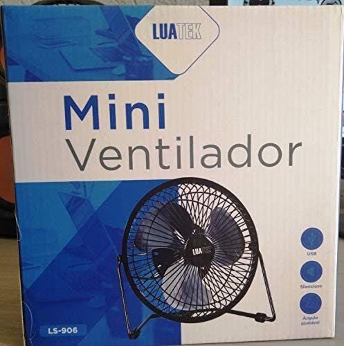 Imagem de Mini Ventilador USB LuaTek em metal 4 Pás para PC e Notebook G 906