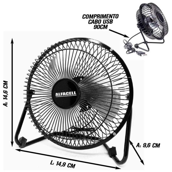 Imagem de Mini Ventilador Usb Portátil De Mesa Carro Escritorio Pc