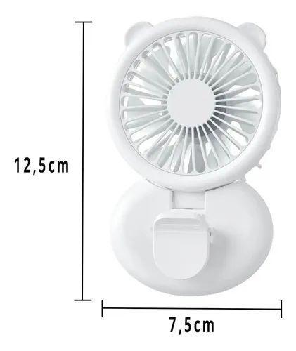 Imagem de Mini Ventilador Usb Potente Ring Light Led Iluminado Portáti