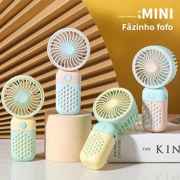 Imagem de Mini Ventilador Usb Recarregável Portátil Portátil De Baixo Ruído Ventilador Elétrico De Bolso Para