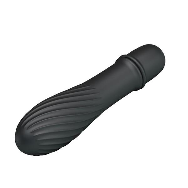 Imagem de Mini Vibrador com 10 Modos de Vibração Solomon Preto - Pretty Love