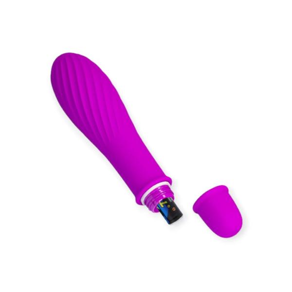 Imagem de Mini Vibrador com 10 Modos de Vibração Solomon Roxo Pretty Love