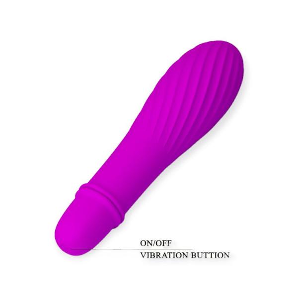 Imagem de Mini Vibrador com 10 Modos de Vibração Solomon Roxo Pretty Love