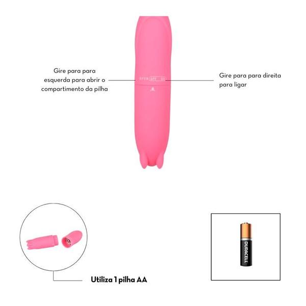 Imagem de Mini Vibrador Com Relevos Massageadores Na Ponta