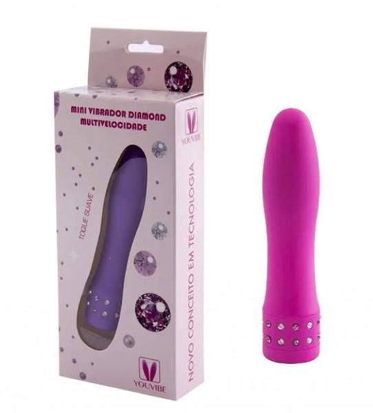 Imagem de MINI VIBRADOR DIAMONDS 10,5 x 2 cm Pink