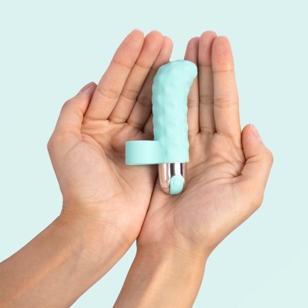 Imagem de Mini Vibrador Para Dedo Silicone Recarregável 10 Estagios