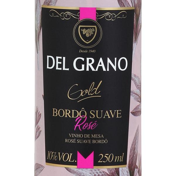 Imagem de Mini Vinho Del Grano Bordo Rose Suave 12x250ml