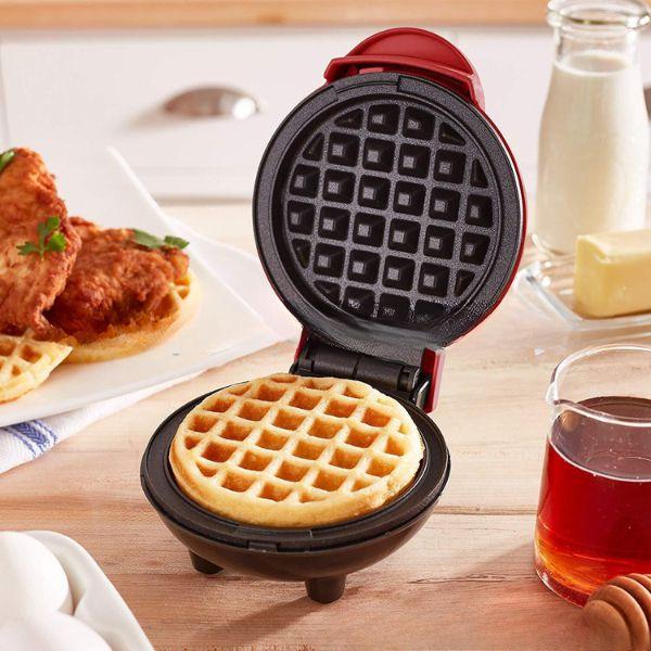 Imagem de Mini Waffles Elétricos Máquina De Para Bolo De Ovo De Café Da Manhã