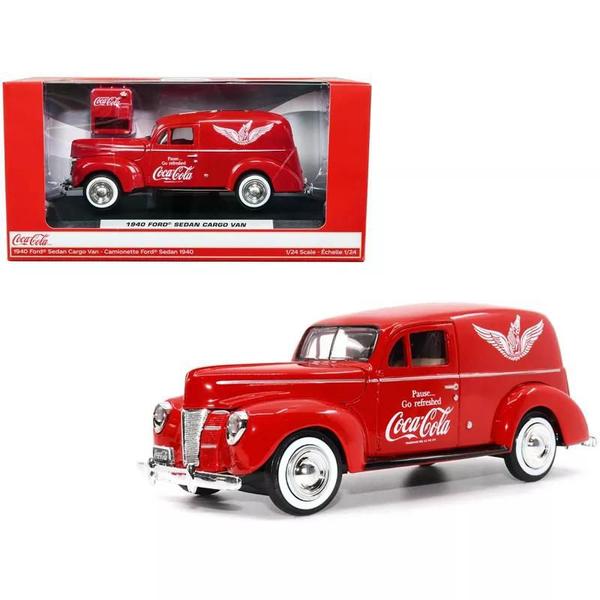 Imagem de Miniatura 1/24 Ford Sedan Cargo Van 1940 Coca Cola Metal