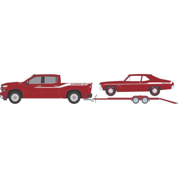 Imagem de Miniatura - 1:64 - 2020 Chevrolet Silverado & 1969 Nova Yenko Sc427 - Counting Cars - Hitch & Tow 12 - Greenlight 31160