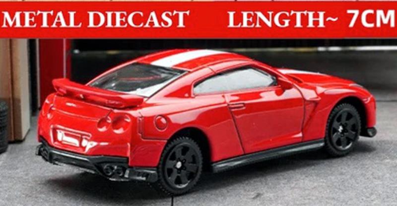 Imagem de Miniatura 1:64 Carro Nissan GT-R (R35) Vermelho CCA
