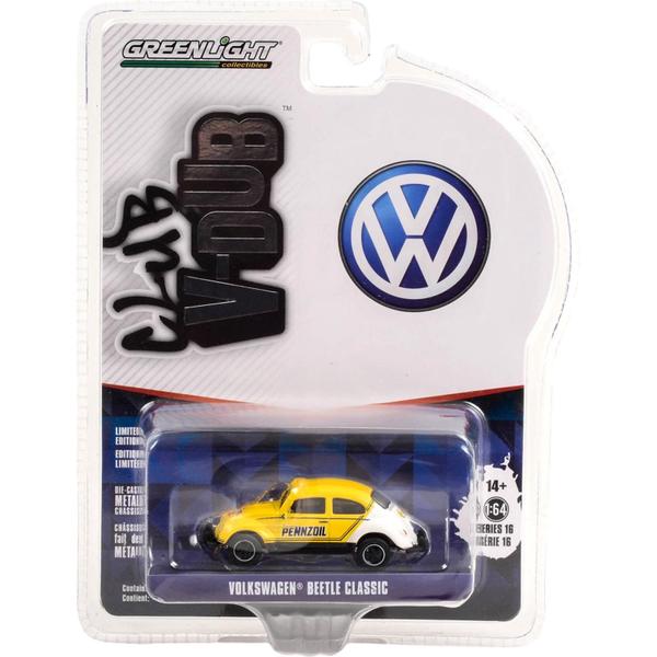 Imagem de Miniatura - 1:64 - Classic Volkswagen Beetle Pennzoil Racing - Club Vee-Dub 16 - Greenlight 36070