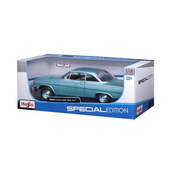 Imagem de Miniatura 1962 Chevrolet Bel Air - Azul - Miniatura em Metal 1:18