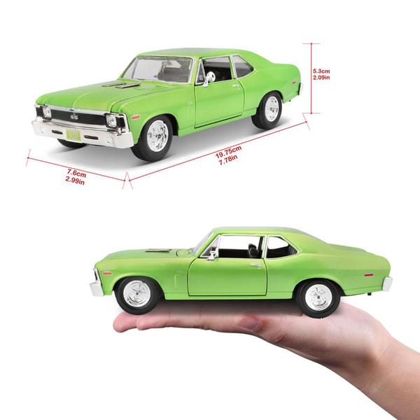 Imagem de Miniatura 1970 Chevollet Nova SS verde - 1:24