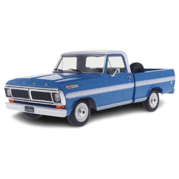 Imagem de Miniatura 1971 Ford F-100 Pick Up California Classics 1/24 (Azul) - California Toys