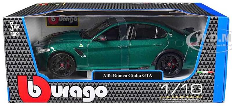 Imagem de Miniatura Alfa Romeo Giulia GTA Verde Burago 1/18