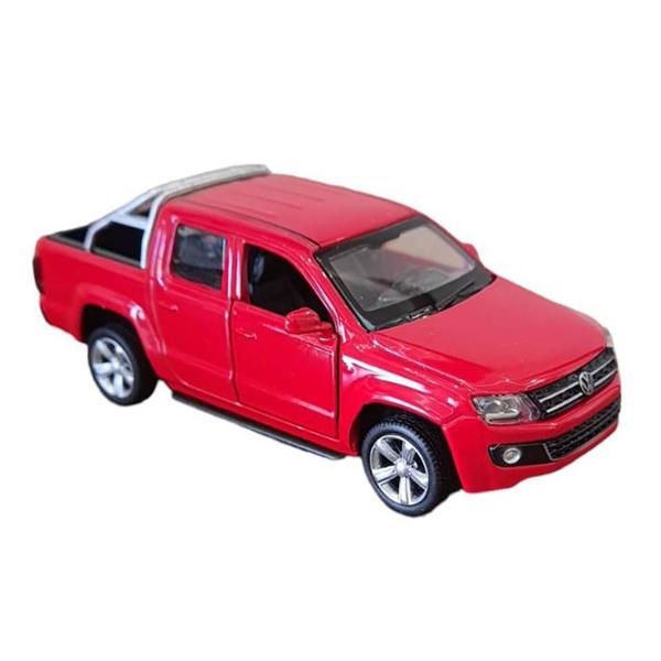 Imagem de Miniatura Amarok Volkswagen Real 1:43 Metal e Fricção Vermelha