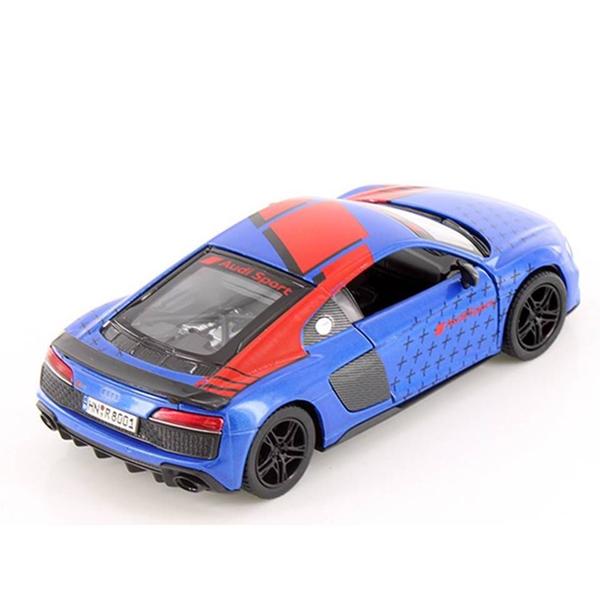 Imagem de Miniatura Audi R8 Coupe Livery Edition 2020 Kinsmart 1:36 Metal e Fricção Azul