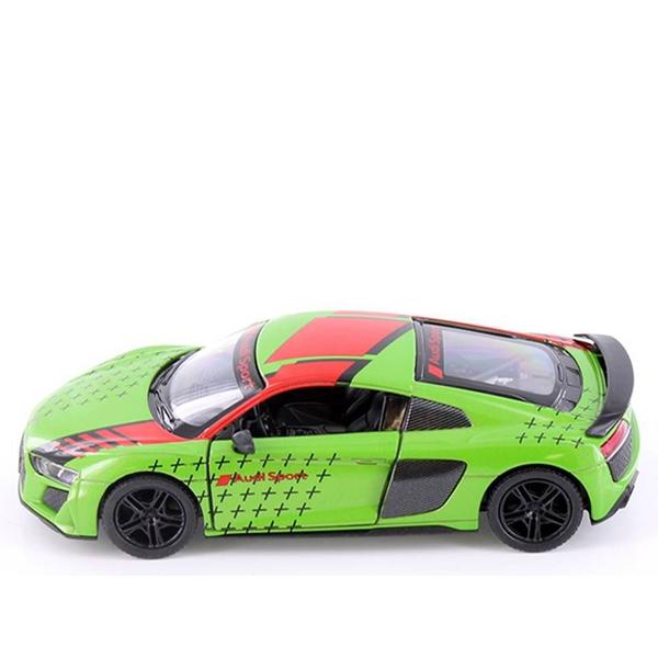 Imagem de Miniatura Audi R8 Coupe Livery Edition 2020 Kinsmart 1:36 Metal e Fricção Verde