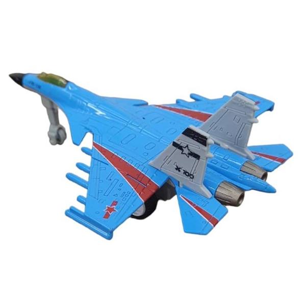 Imagem de Miniatura Avião caça Mod. J15-112 Escala 1/72 Metal e Fricção Azul