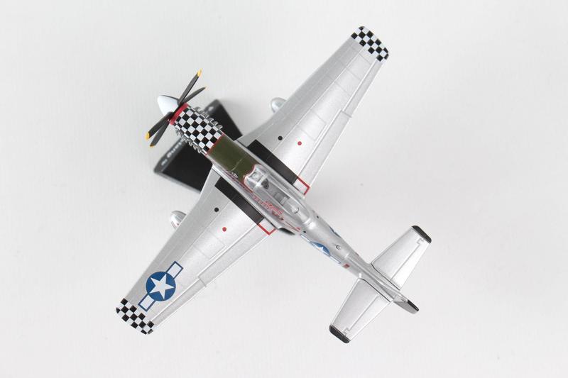 Imagem de Miniatura Avião Caça Mustang Segunda Guerra Mundial 1/100