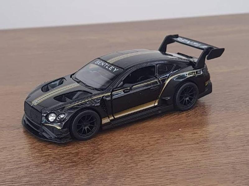 Imagem de Miniatura Bentley Continental GT3 Kinsmart 1/38 Metal e Fricção Preta