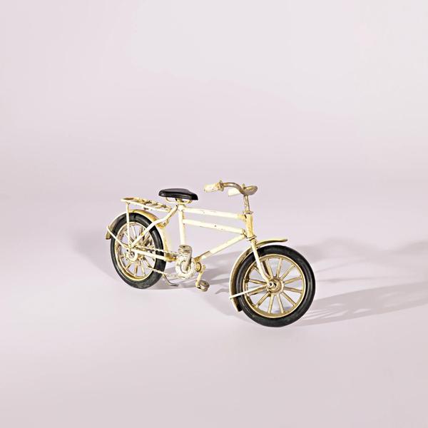 Imagem de Miniatura Bicicleta Decorativa Branca