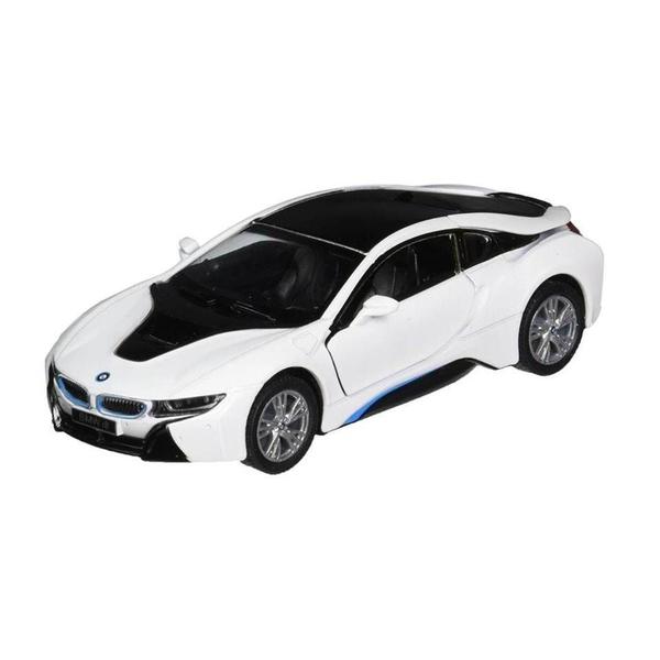 Imagem de Miniatura BMW I8 Kinsmart 1:36 Metal e Fricção Branco