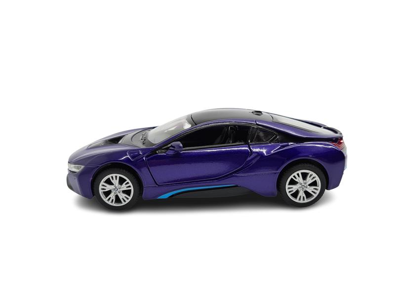 Imagem de Miniatura Bmw I8 Lilás Metal Kinsmart 1:36