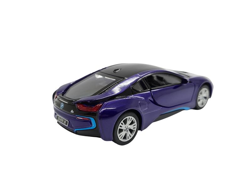 Imagem de Miniatura Bmw I8 Lilás Metal Kinsmart 1:36