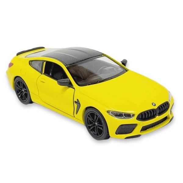 Imagem de Miniatura BMW M8 Competition Kinsmart 1:38 Metal e Fricção Amarelo