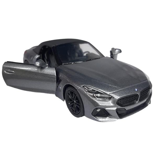 Imagem de Miniatura Bmw Z4 Conversível Metal Fricção 1/34 Cinza Carro