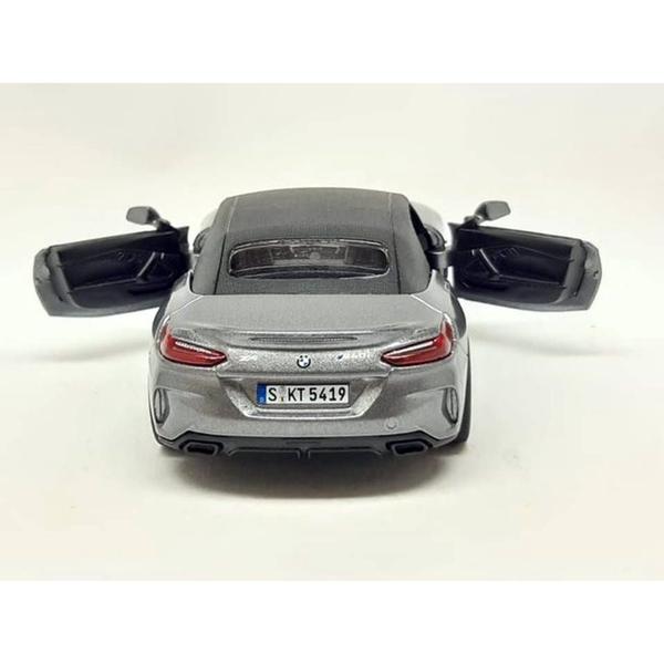 Imagem de Miniatura BMW Z4 Kinsmart 1/34 Metal e Fricção Cinza