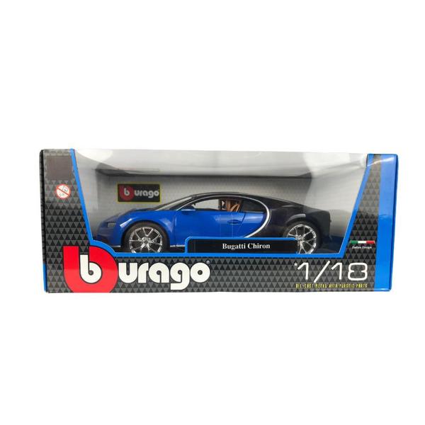 Imagem de Miniatura Bugatti Chiron Azul 1:18 Bburago