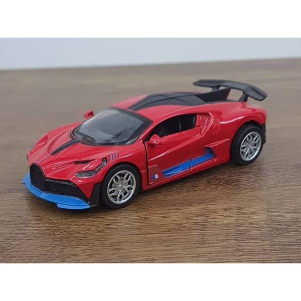 Imagem de Miniatura Bugatti Chiron Metal Fricção Escala 1/38 Vermelha